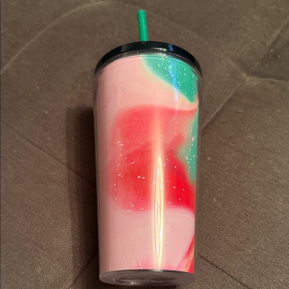Starbucks 2021 Multicolor Tumbler with Green Straw - Picture 2 of 4